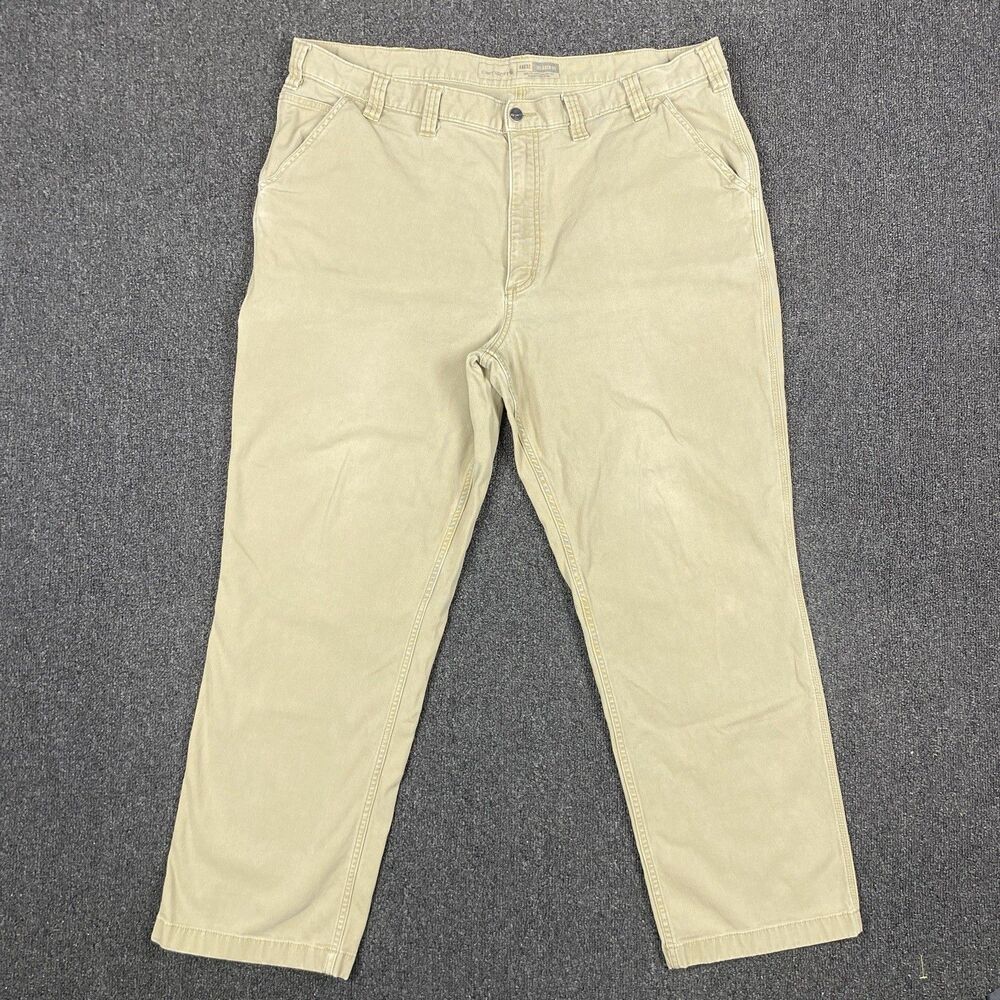 Carhartt BN2291 M Rugged Flex Relaxed Fit Canvas Work Pants Khaki 44x31